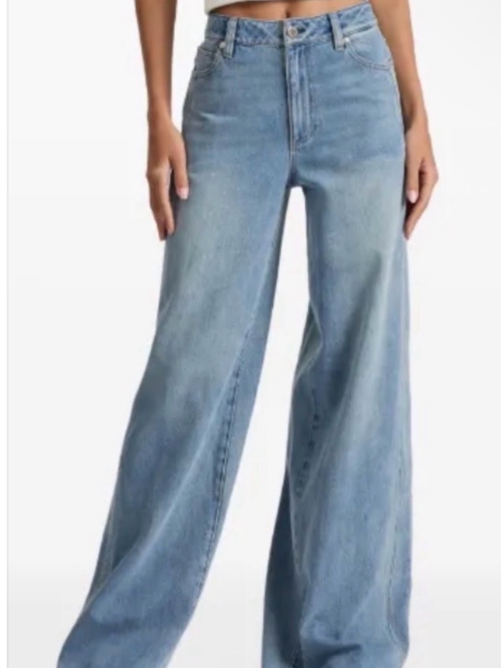 alice and olivia wide leg jeans sz 28